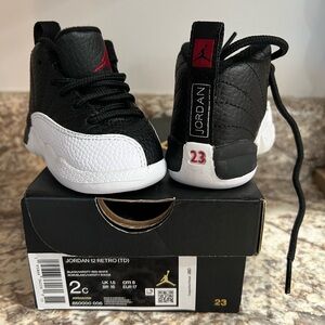Jordan 12 Retro baby shoes size 2C